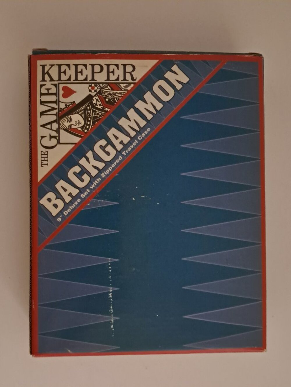 Backgammon set, faux leather travel case - Picture 2 of 6